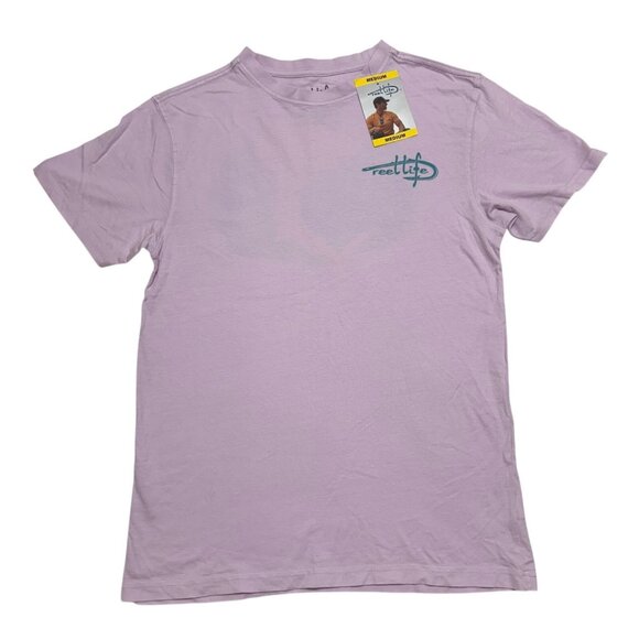 Reel Life Men Size M Orchid Ocean Washed Short-Sleeve Soft PreShrunk T-Shirt NWT - Picture 2 of 7